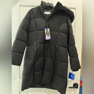 Calvin Klein Women’s Thick Puffer Long Winter Coat NWT